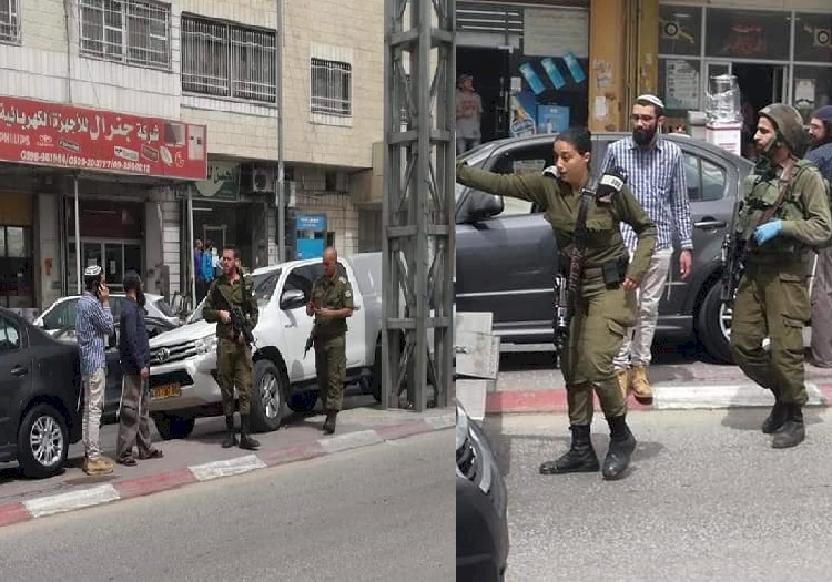 بالصور..  اصابة مستوطن جنوب نابلس والاحتلال يستنفر