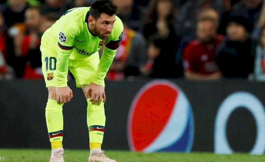 حافلة برشلونة تترك ميسي وحيداً