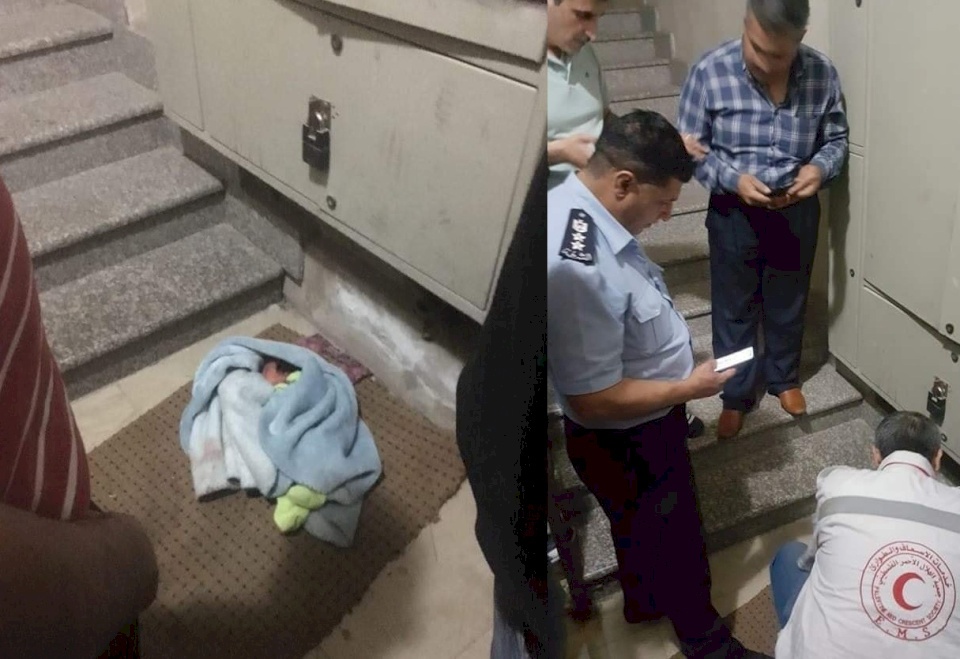 بالصور: العثور على طفلة بعمر ساعات في الضفة