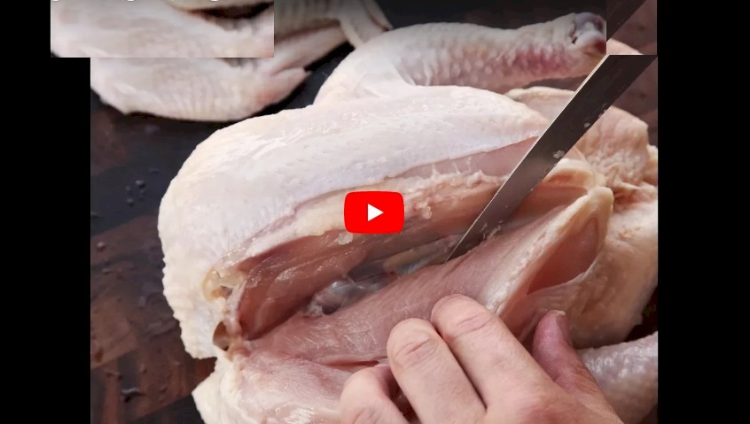 فيديو.. لك سيدتي هذه اسهل طريقة لنزع عظام الدجاج