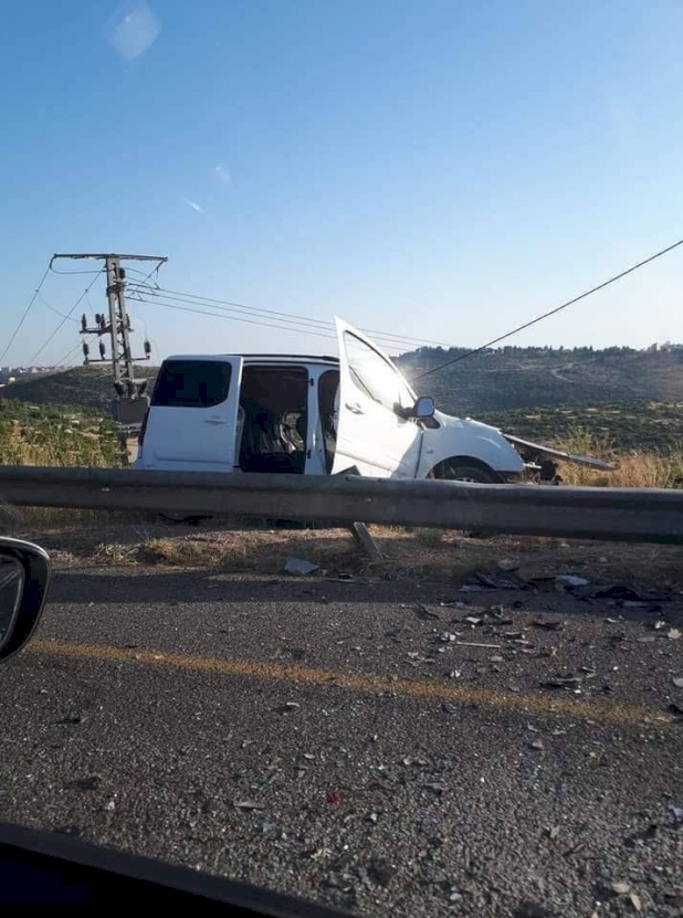 13 اصابة بحادث سير شمال رام الله