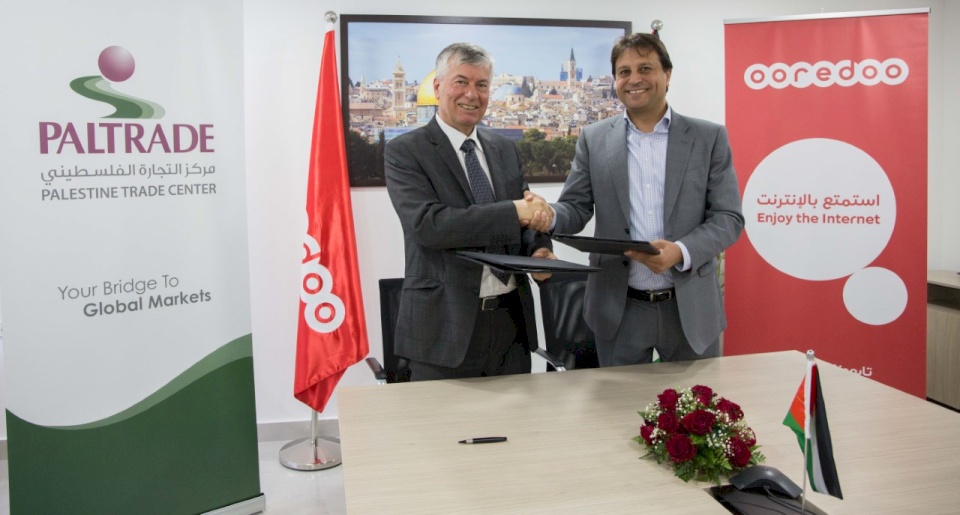 Ooredoo وبال تريد توقعان اتفاقية رعاية لجائزة مصدر فلسطين