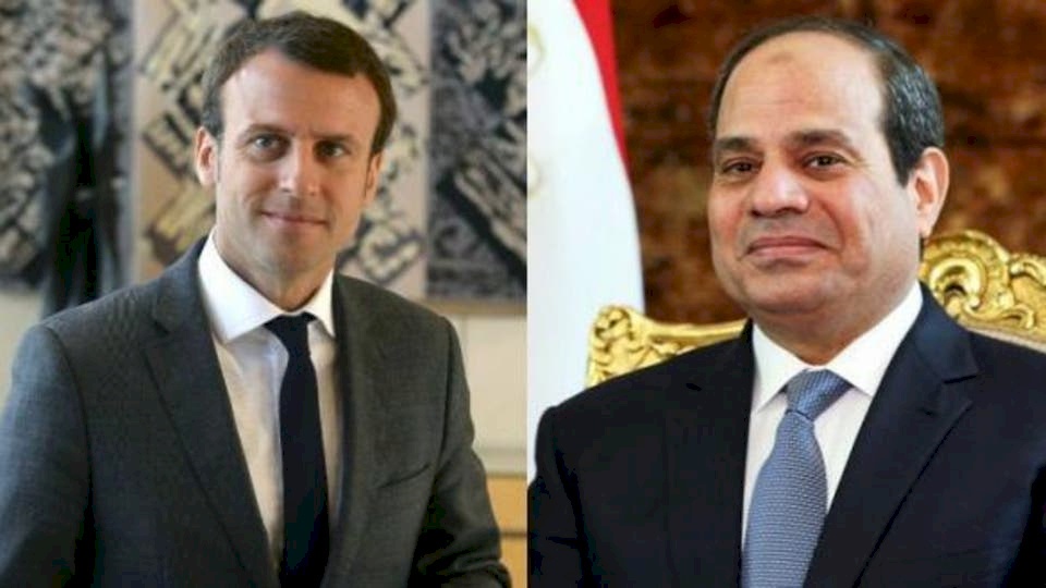 ماكرون للسيسي: أزمة ليبيا تهدد المنطقة.. ويجب تسويتها