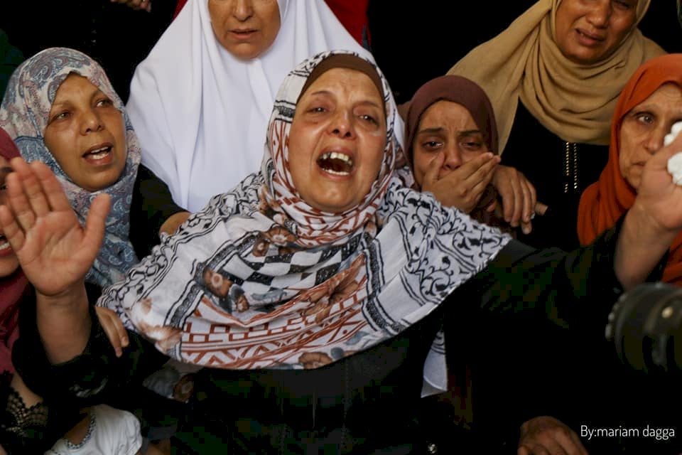 غزة تشييع جثامين 3 شهداء 