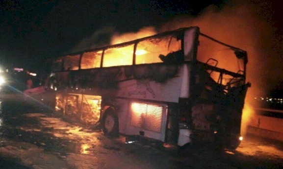 فاجعة.. شاهد بالفيديو مصرع 30 معتمراً 