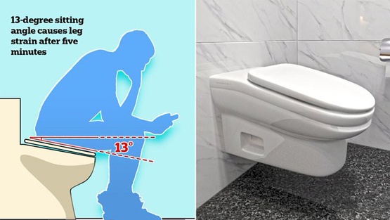 مرحاض لا يمكن الجلوس عليه لأكثر من 5 دقائق!