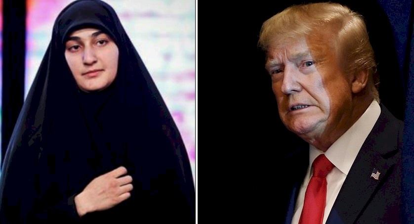 ابنة سليماني تهدد ترامب بستة شخصيات..بعضها فلسطينية !