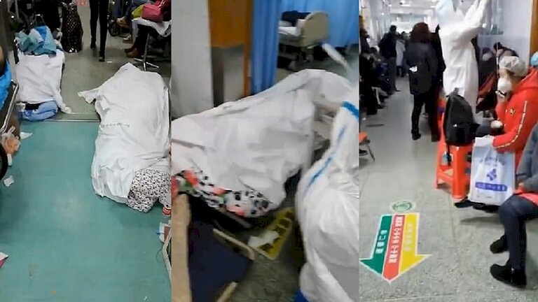الصين: جثث ضحايا كورونا مرمية في ممرات المستشفيات!