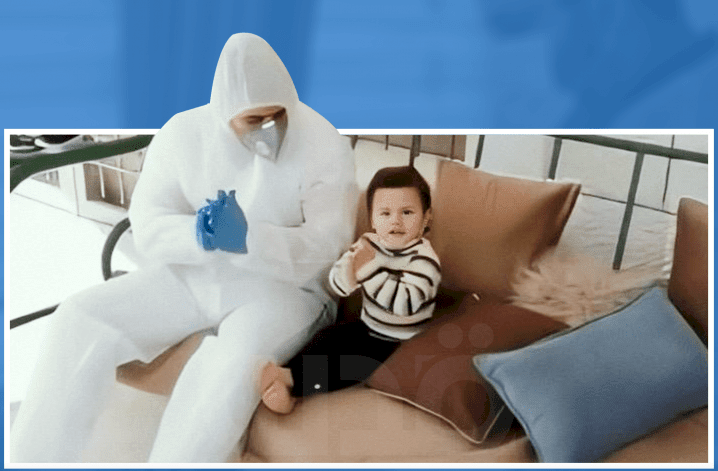 بالفيديو- الرضيعة الفلسطينية المصابة بكورونا في طريقها للشفاء