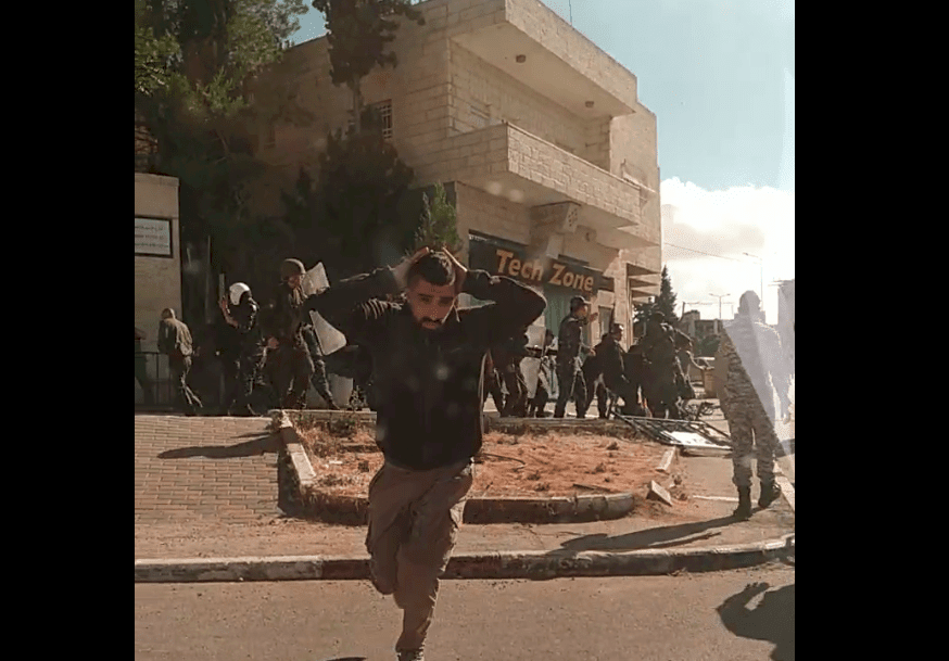 فيديو- إصابتان في مناوشات بين مواطنين والأمن ببيت لحم