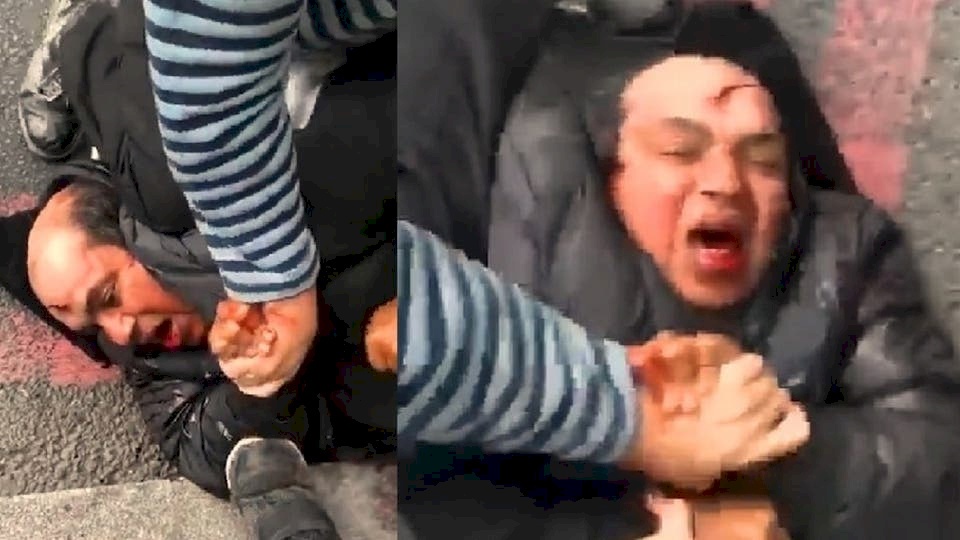 شاهد بالفيديو: هجمة بالسكين على حاخام اليهود "المتشددين" في لندن