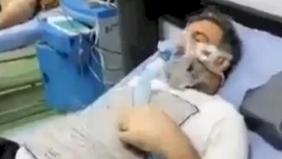 شاهد اللحظات الأخيرة لرياضي عراقي معروف هزمه الفيروس