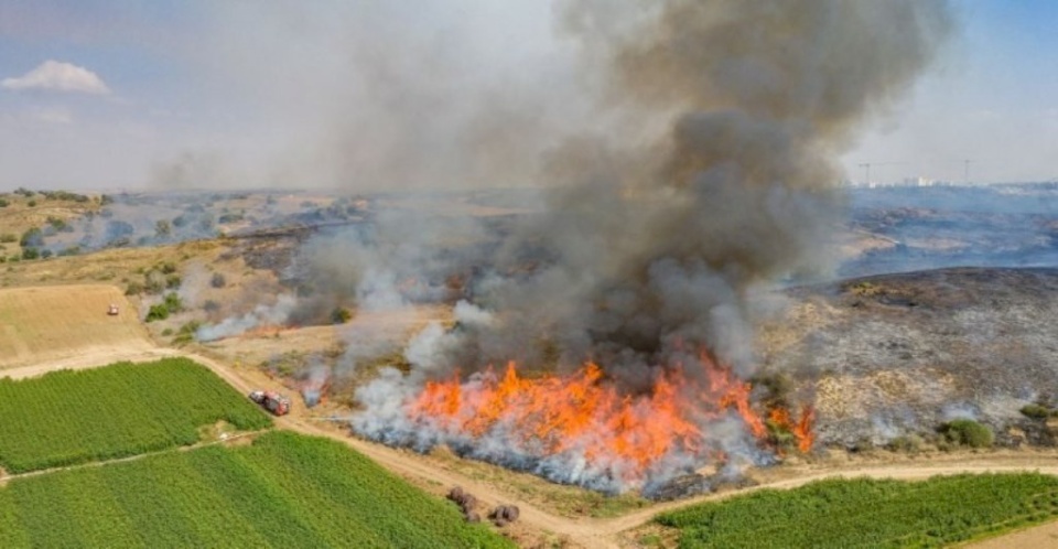  البالونات الحارقة التهمت 5000 دونما بمناطق غلاف غزة