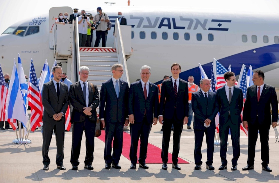 بيان ثلاثي بشأن زيارة الوفد "الأميركي الإسرائيلي" للإمارات