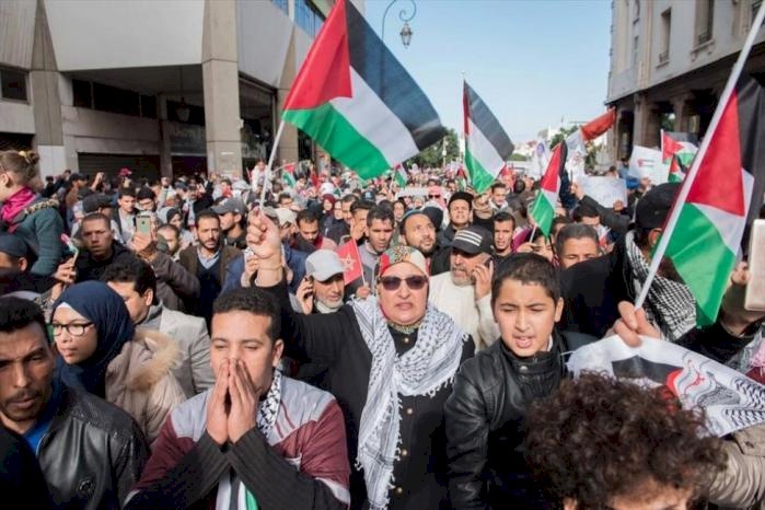 تظاهرة في الرباط ضد التطبيع مع الاحتلال