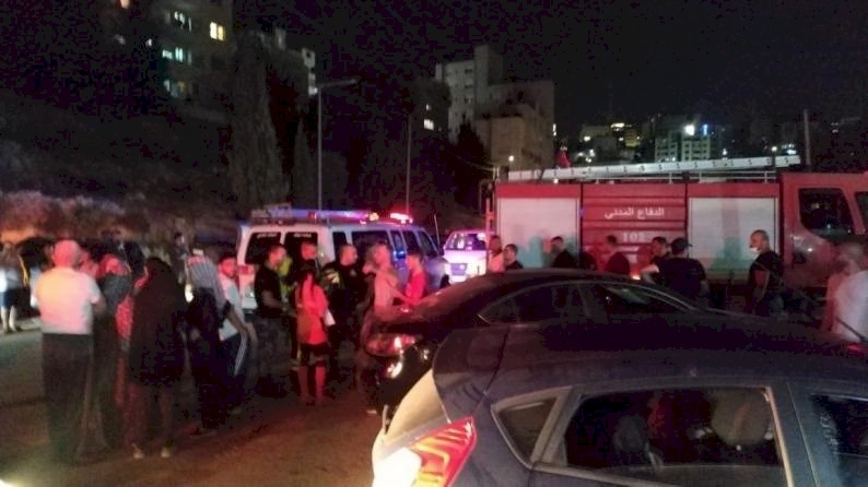 6 اصابات بانفجار "بويلر غاز" باحدى الشقق السكنية في رام الله
