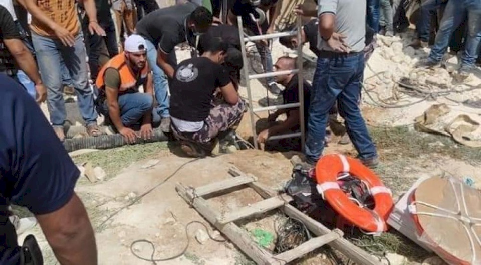 فاجعة- مصرع 6 مواطنين داخل حفرة امتصاص بالخليل