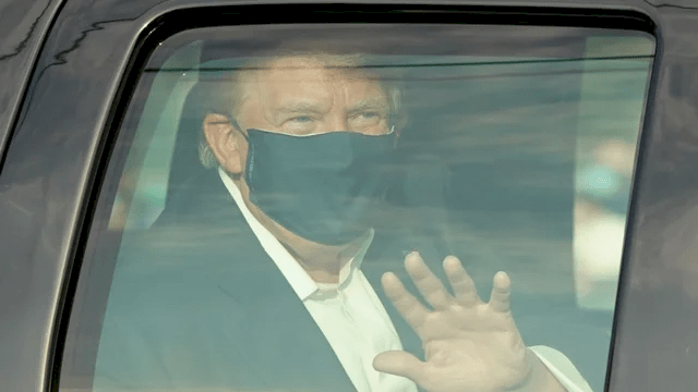 فيديو: ترامب يعود إلى المستشفى بعد "زيارة مفاجئة" لأنصاره