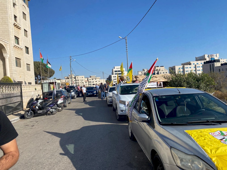 صور: فتحاويون يحتجون منذ أسبوع على تعيين أعضاء إقليم القدس