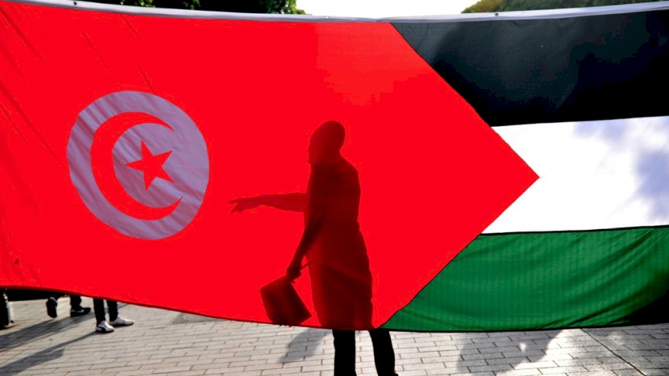  تونس : نقف إلى جانب الحق الفلسطيني في  اقامة الدولة المستقلة