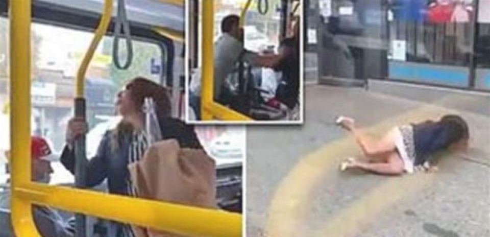 فيديو يثير الجدل.. شاب يعتدي على امرأة ويدفعها خارج الحافلة!
