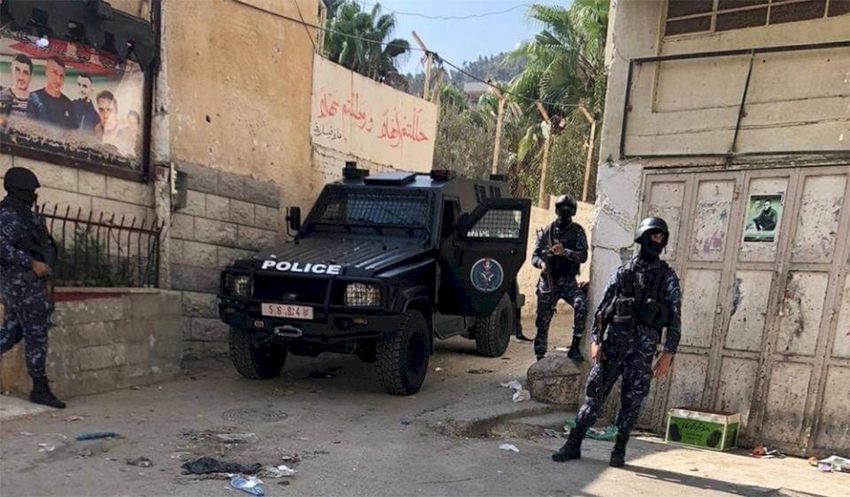 الشرطة تعلن تفاصيل أحداث مخيم بلاطة