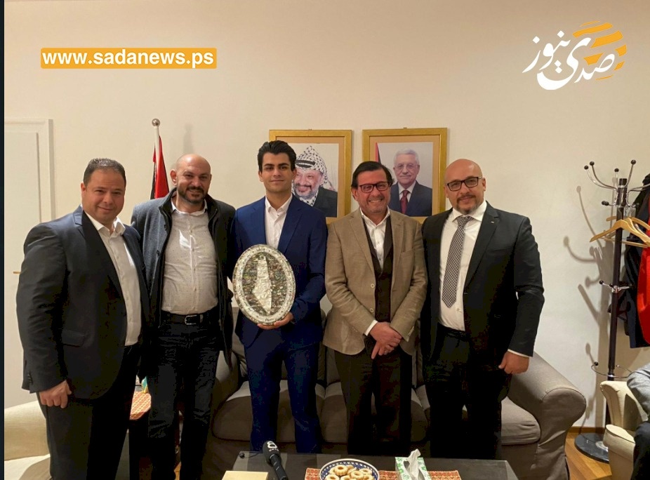 فيديو وصور- فلسطين تكرم الشاب أسامة جودة على بطولته في هجوم النمسا