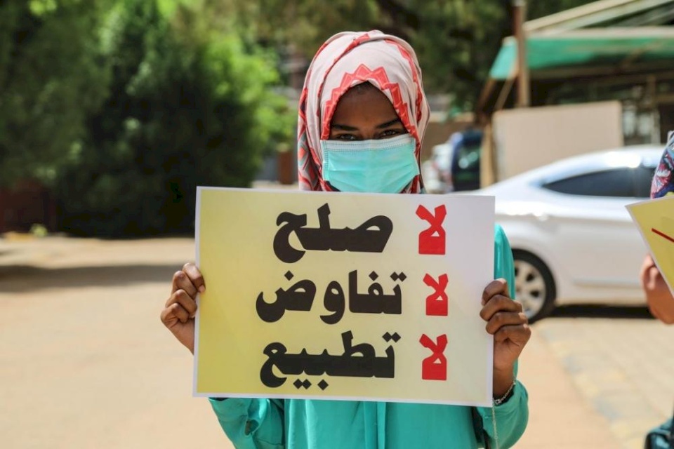 حملة ضخمة في السودان رفضاً للتطبيع مع إسرائيل