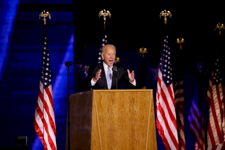 في خطاب النصر.. بايدن: أريد ارجاع الولايات المتحدة "محترمة" مرة أخرى