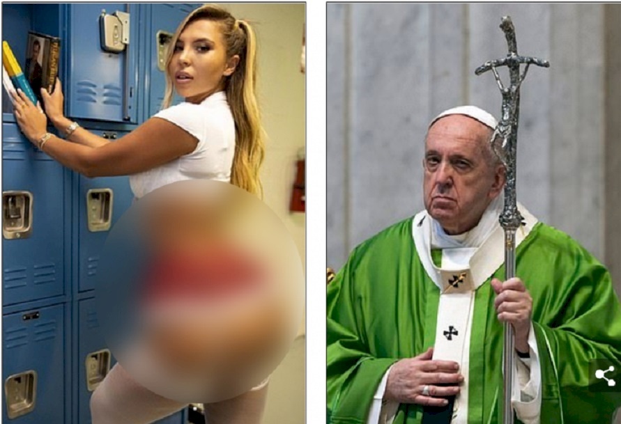 بابا الفاتيكان في ورطة بسبب عارضة أزياء ‏برازيلية... والحسناء تقول "ضمنت الجنة"