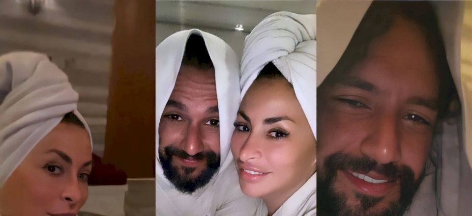 شاهد- فيديو جريء لديمة بياعة مع زوجها داخل الحمّام 
