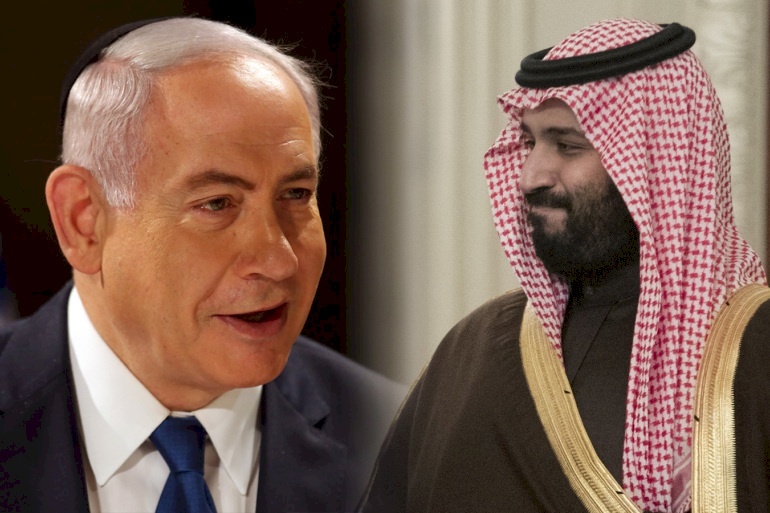 نتنياهو يرفض التعليق على "زيارته" للسعودية وغانتس غاضب