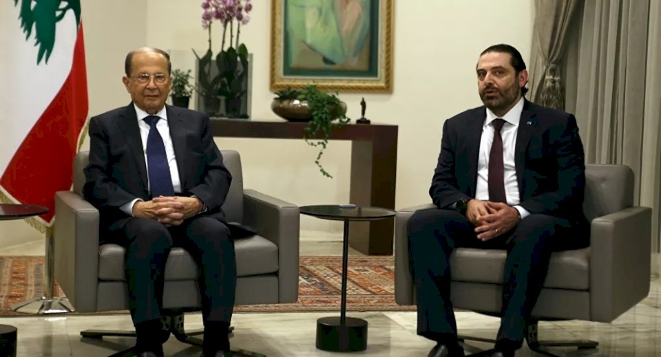 شاهد"فيديو مسرب" يرصد هجوم الرئيس اللبناني على الحريري... والأخير يرد