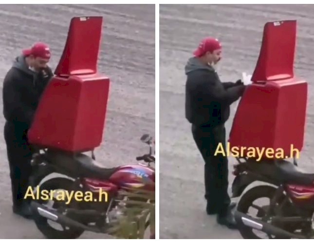 فيديو: ما فعله عامل ديلفري كويتي بـوجبة الطعام قبل تسليمها أثار ضجة عارمة