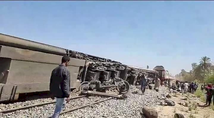 صور- 32 قتيلاً بتصادم قطارين في مصر