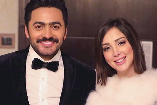 الموت يفجع بسمة بوسيل زوجة تامر حسني