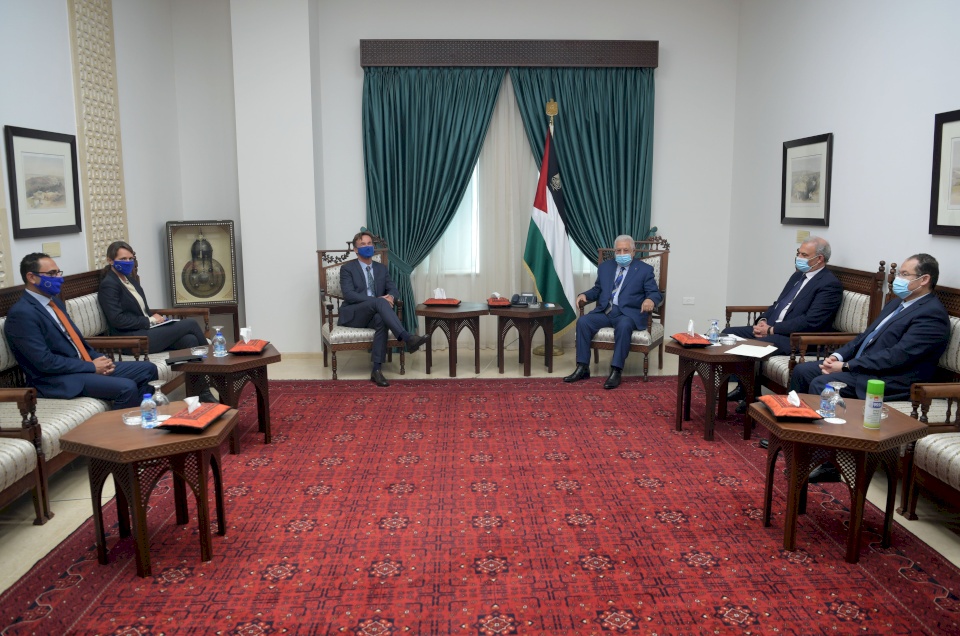 الرئيس: نؤكد أهمية مواصلة الاتحاد الأوروبي بالضغط على إسرائيل لإجراء الانتخابات 