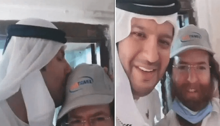 إماراتي يقبل رأس إسرائيلي ويثير ضجة واسعة "شالوم شالوم.. هذا أخوي" (فيديو)