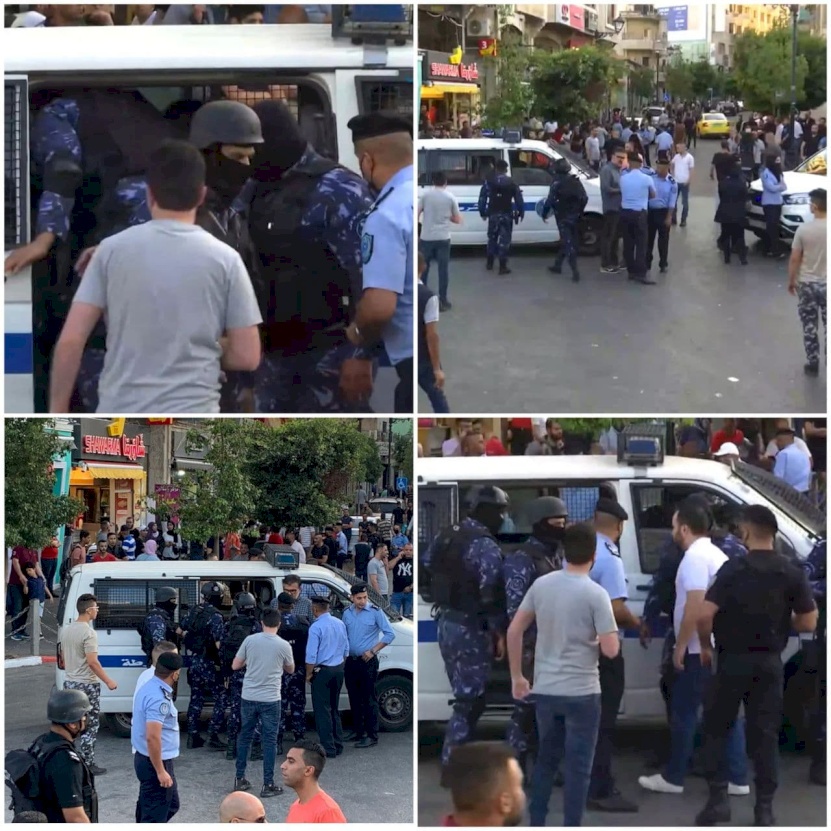  الشرطة: أوقفنا عددا من الأشخاص لتجمعهم دون موافقة برام الله