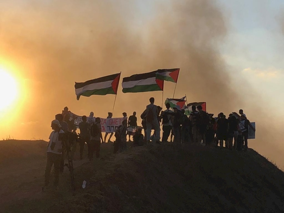 إصابات بقمع الاحتلال تظاهرة سلمية جنوب قطاع غزة