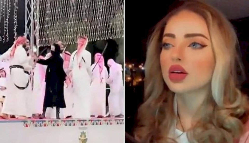 السعودية.. مُقتحمة "رقصة العرضة" تكشف سبب فعلتها وتوجه رسالة تهديد! (شاهد)