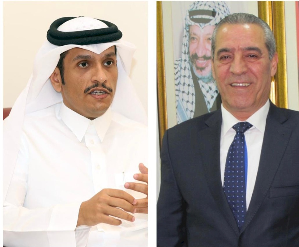 الشيخ يبحث مع وزير خارجية قطر التطورات السياسية والتحرك المشترك