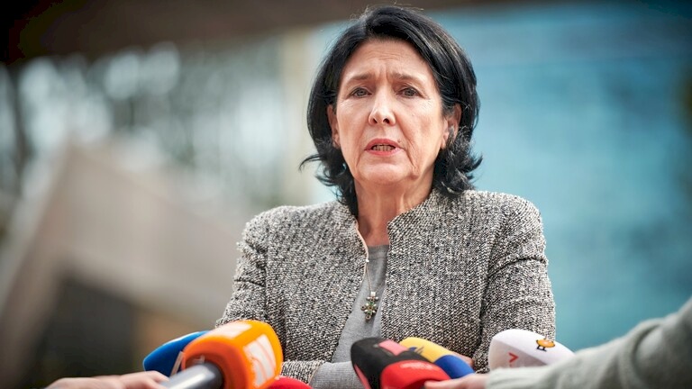 رئيسة جورجيا: لن أعفو عن ساكاشفيلي أبدا