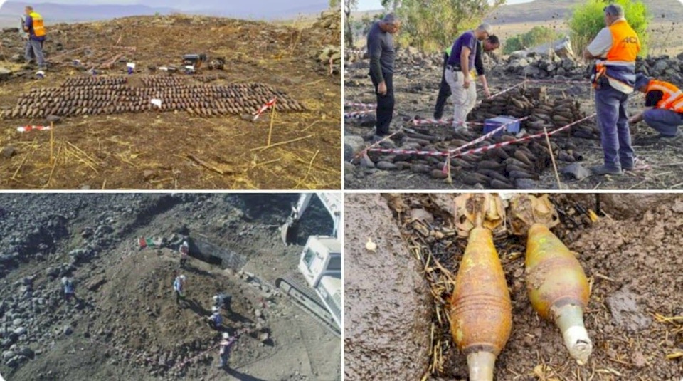 الاحتلال يكتشف مخزن ذخيرة سوري ضخم في الجولان المحتل