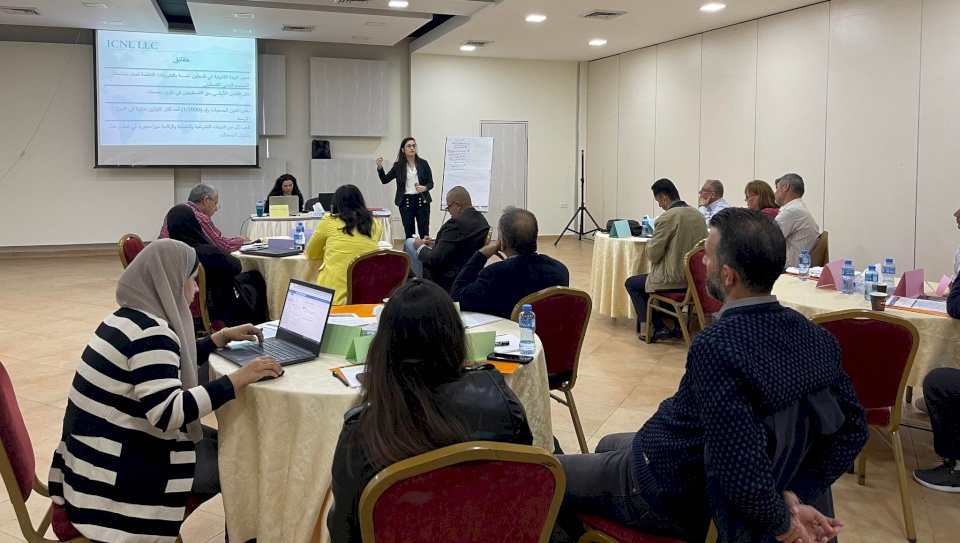 خلال تدريب مدربين لمنظمات المجتمع المدني الفلسطيني: توصيات بفتح حوار جدي بين الجهات الرسمية والاهلية