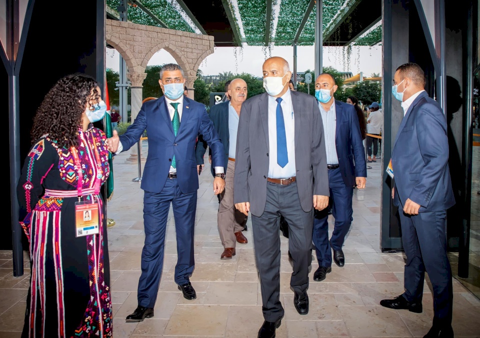صور| الرجوب يزور الجناح الفلسطيني في اكسبو دبي 2020