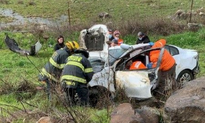 إصابة خطيرة في حادث طرق بالجولان