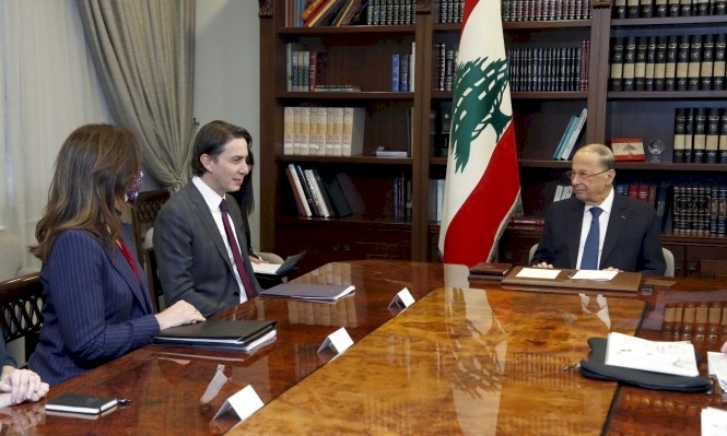 عون: مستعدون لبحث اقتراحات واشنطن لترسيم الحدود مع إسرائيل