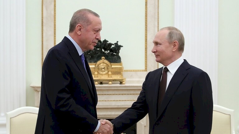 بوتين وأردوغان يبحثان هاتفيا مستجدات الوضع في أوكرانيا