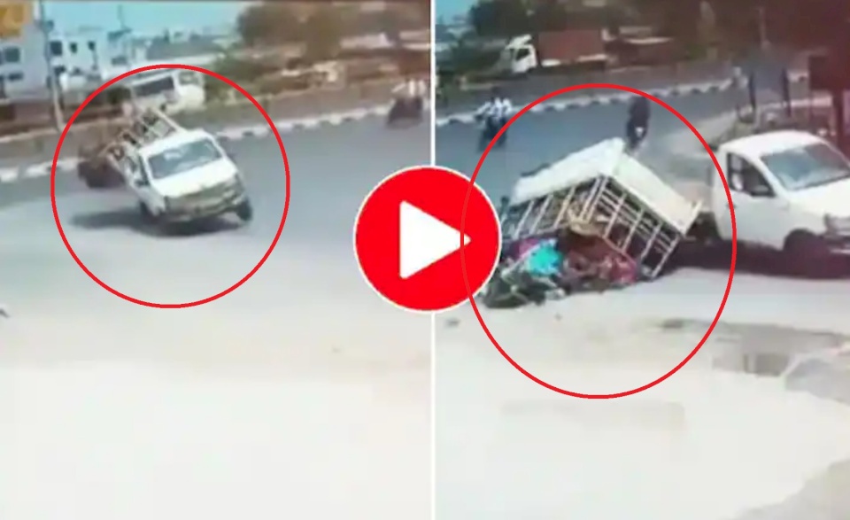 كاميرا مراقبة تكشف كارثة مرورية مذهلة.. 30 راكباً يثيرون الدهشة! (فيديو)